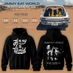 Jimmy Eat World Bleed American 25 Years Hoodie V2 by Drovenwear.com