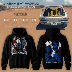 Jimmy Eat World Bleed American 25 Years Hoodie V3 by Drovenwear.com