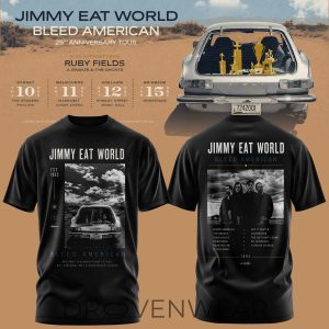 Jimmy Eat World Bleed American 25 Years Tshirt by Drovenwear.com