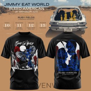 Jimmy Eat World Bleed American 25 Years Tshirt V3 by Drovenwear.com