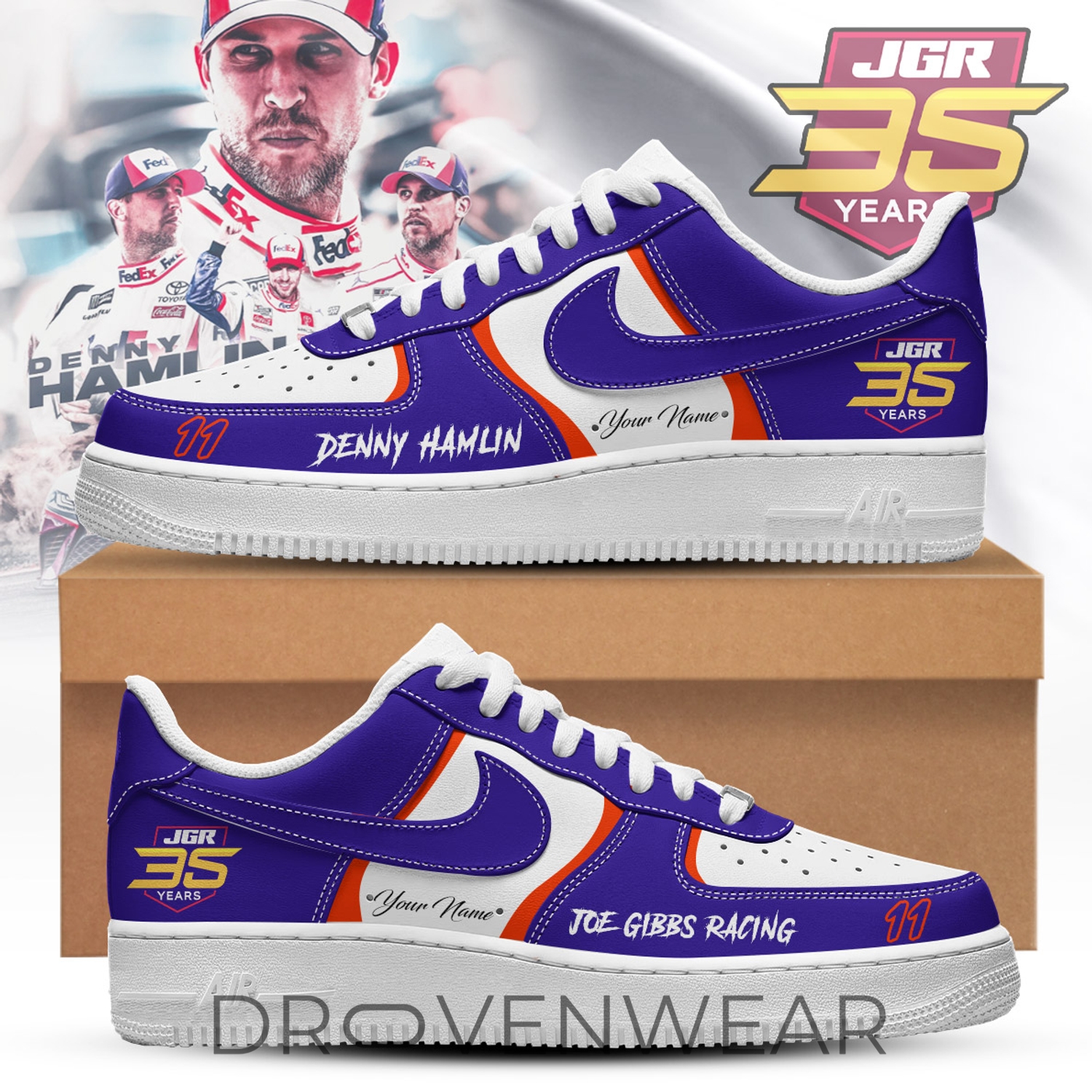 Joe Gibbs Racing Special “Denny Hamlin” 2026 Limited Edition Shoes Joe Gibbs Racing Special “Denny Hamlin” 2026 Limited Edition Shoes
