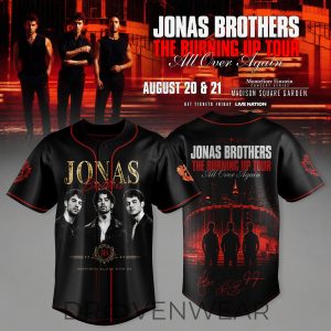 Jonas Brothers The Burning Up Tour 2026 Jersey by Drovenwear.com