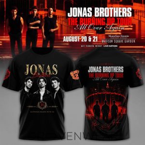 Jonas Brothers The Burning Up Tour 2026 Limited Edition Shirt by Drovenwear.com