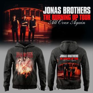 Jonas Brothers The Burning Up Tour All Over Again 2026 Hoodie by Drovenwear.com