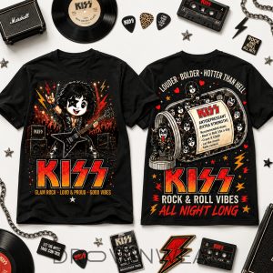 KISS Band Rock And Roll All Nite Vintage Shirt by Drovenwear.com