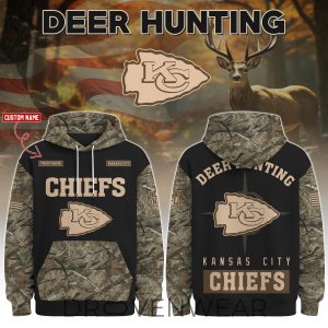 Kansas City Chiefs Deer Hunting Limited Edition Hoodie by Drovenwear.com