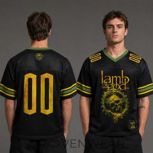 Lamb Of God 2026 Gears Mesh Football Jersey by Drovenwear.com