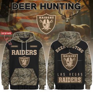 Las Vegas Raiders Deer Hunting Limited Edition Hoodie by Drovenwear.com