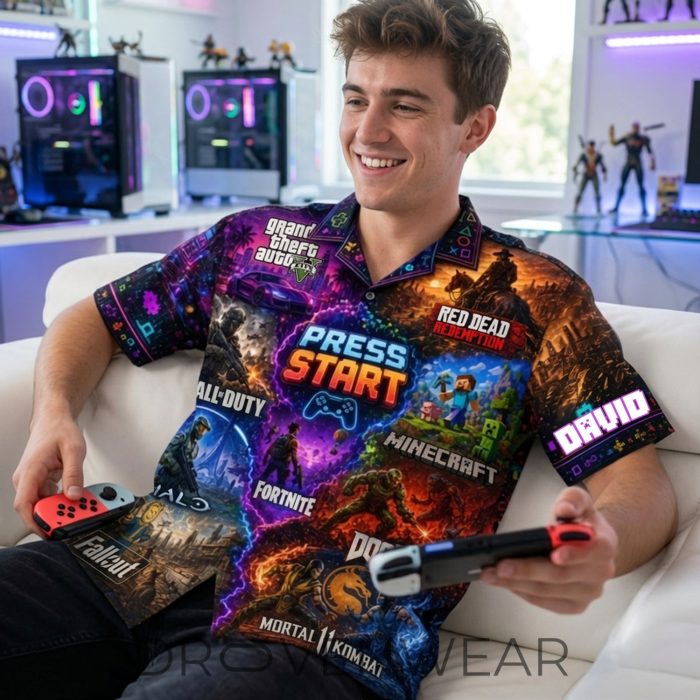 Legends Level Hawaiian Shirt - Personalized Gifts For Gamers 01tylu - Image 2