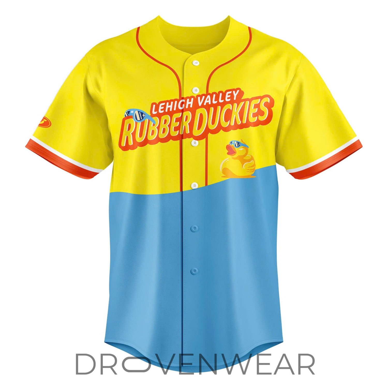 Lehigh Valley IronPigs Rubber Duckies Baseball Jersey Lehigh Valley IronPigs Rubber Duckies Baseball Jersey