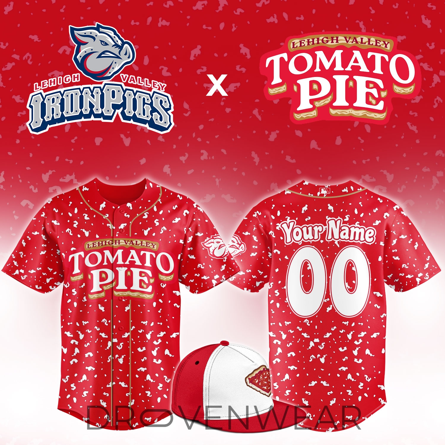 Lehigh Valley IronPigs Tomato Pie Limited Jersey Lehigh Valley IronPigs Tomato Pie Limited Jersey