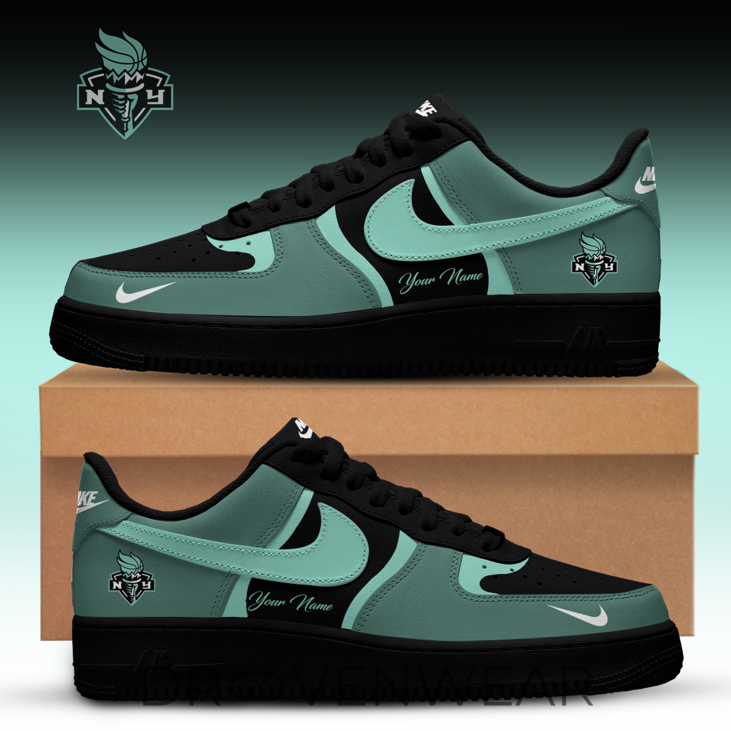 Liberty WNBA x Back 2 Black Edition Nike Air Force 1 Low Custom For Fans Liberty WNBA x Back 2 Black Edition Nike Air Force 1 Low Custom For Fans