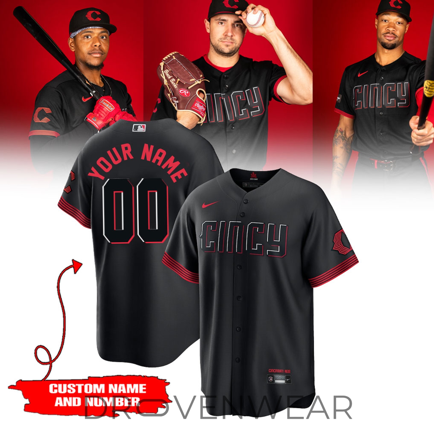 Limited Edition Cincinnati Reds 2026 City Connect Stadium Baseball Jersey Limited Edition Cincinnati Reds 2026 City Connect Stadium Baseball Jersey