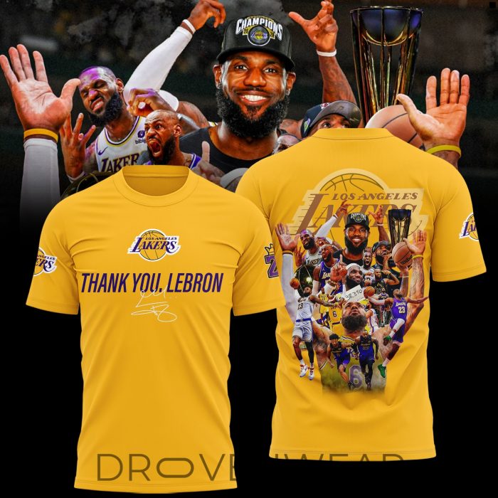 Limited Edition LA Lakers Thank You, LeBron James Shirt - Image 2