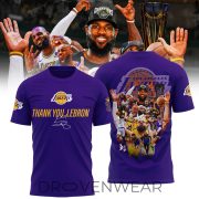 Limited Edition LA Lakers Thank You, LeBron James Shirt - Image 3