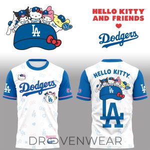 Limited Edition Los Angeles Dodgers x Hello Kitty 2026 Shirt by Drovenwear.com