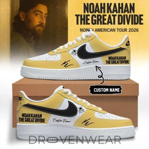 Limited Edition Noah Kahan Tour 2026 Air Force 1 Sneakers by Drovenwear.com