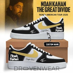 Limited Edition Noah Kahan Tour 2026 Air Force 1 Sneakers by Drovenwear.com