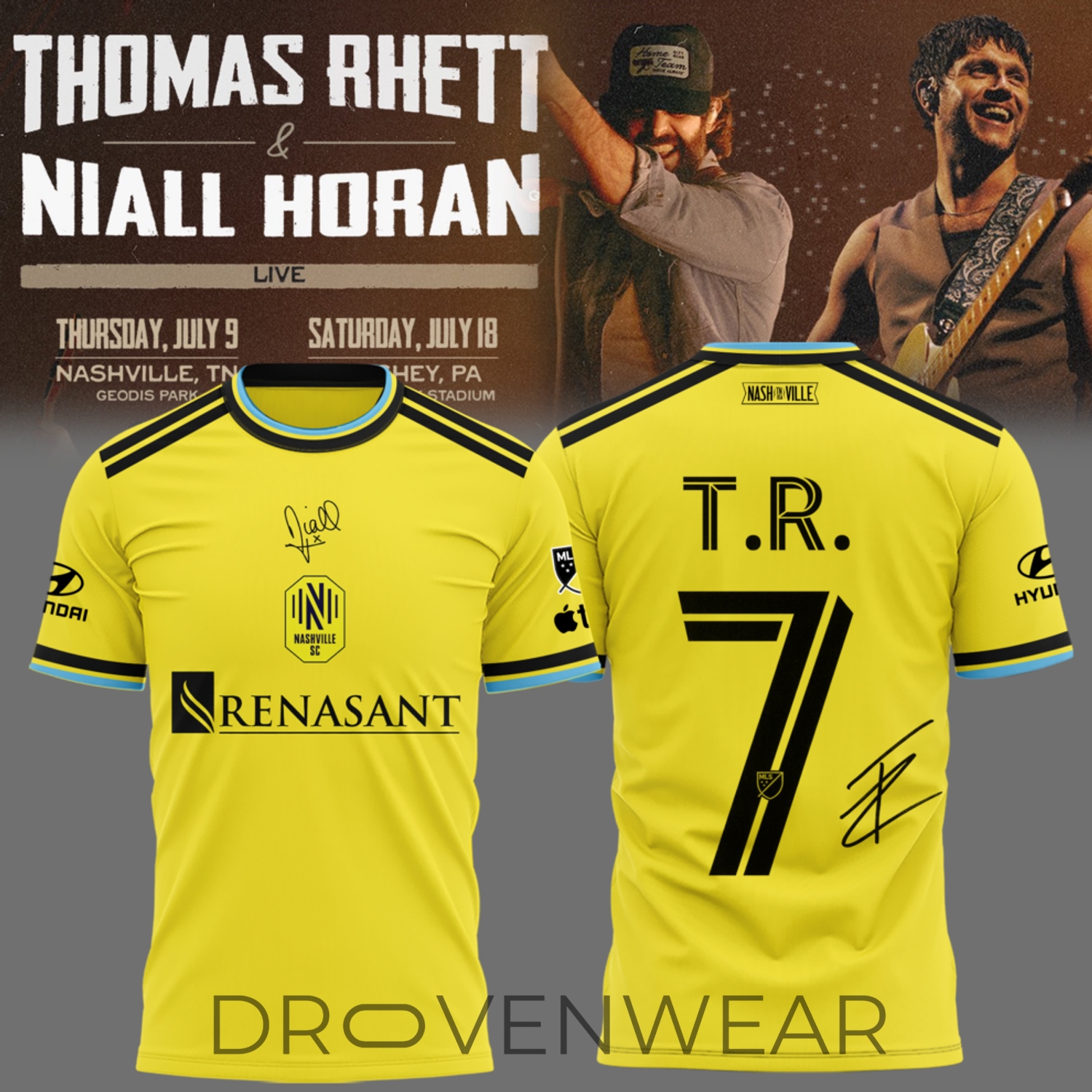 Limited Edition The Soundtrack to Life Tour Football Jersey #7 Limited Edition The Soundtrack to Life Tour Football Jersey #7