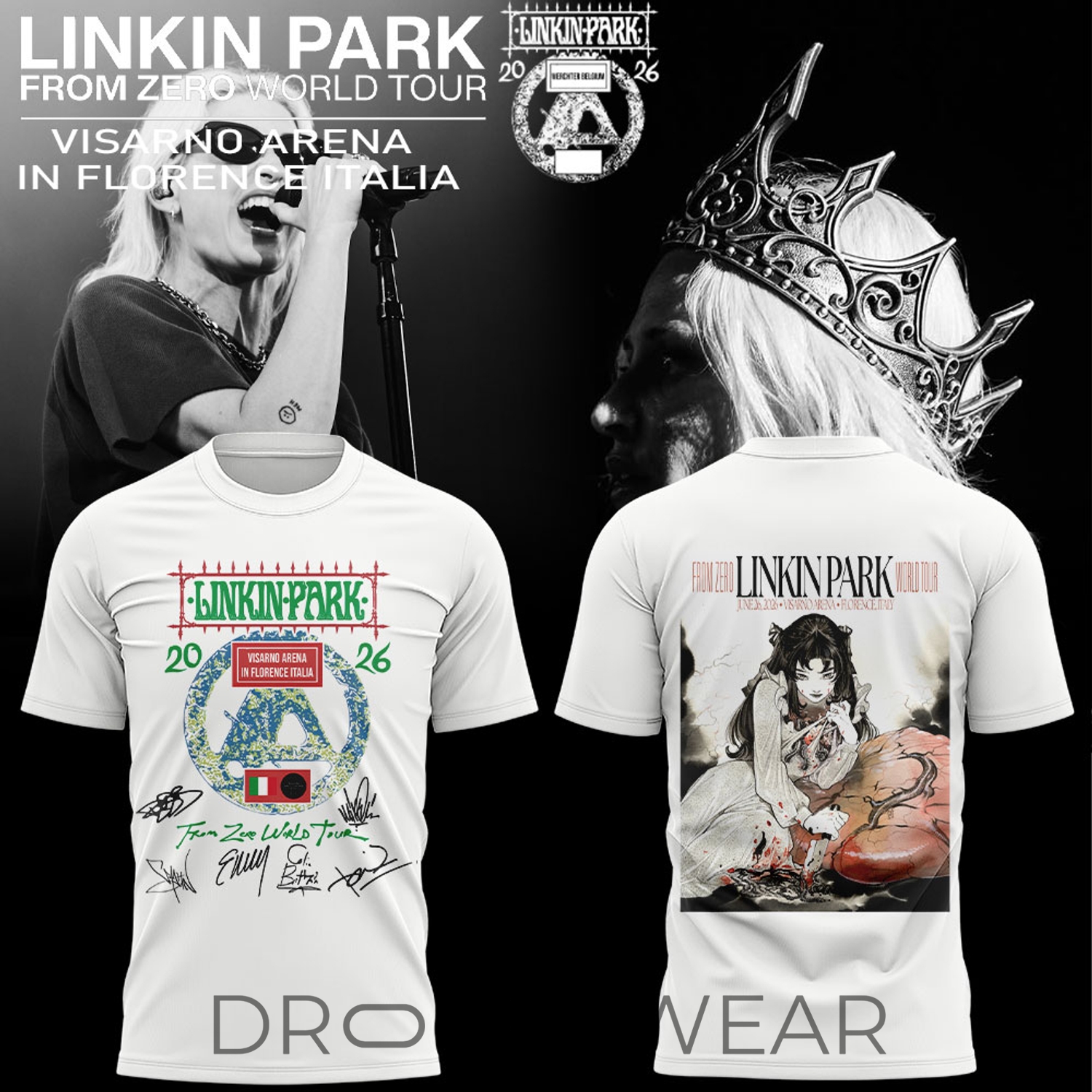 Linkin Park From Zero World Tour 2026 At Visarno Arena Limited Edition Shirt Linkin Park From Zero World Tour 2026 At Visarno Arena Limited Edition Shirt
