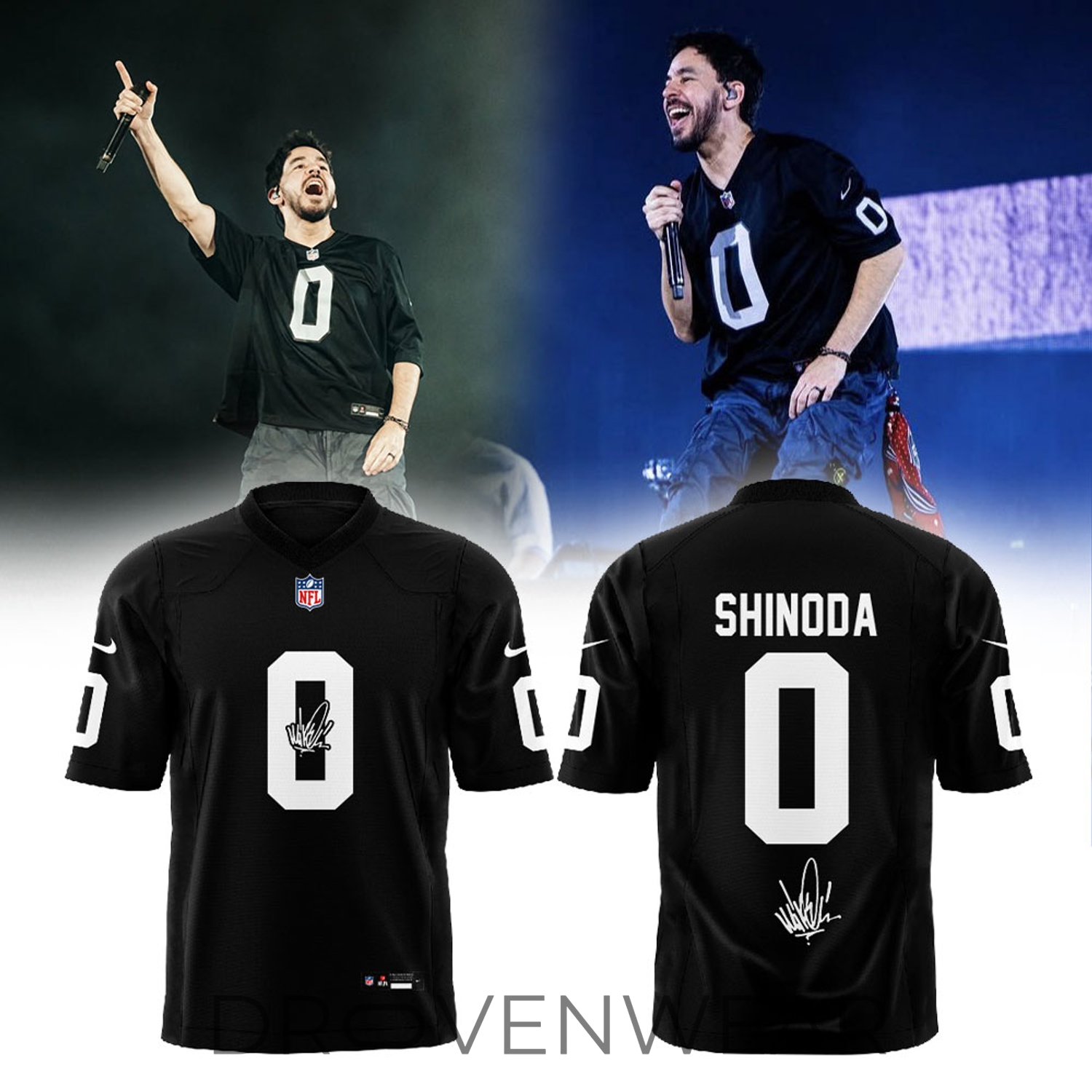 Linkin Park brought their From Zero World Tour to Festivalpark in Werchter, Belgium x Mike Shinoda Football Jersey Linkin Park brought their From Zero World Tour to Festivalpark in Werchter, Belgium x Mike Shinoda Football Jersey