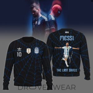 Lionel Messi x SpiderMan Soccer Legend Crewneck Sweatshirt by Drovenwear.com