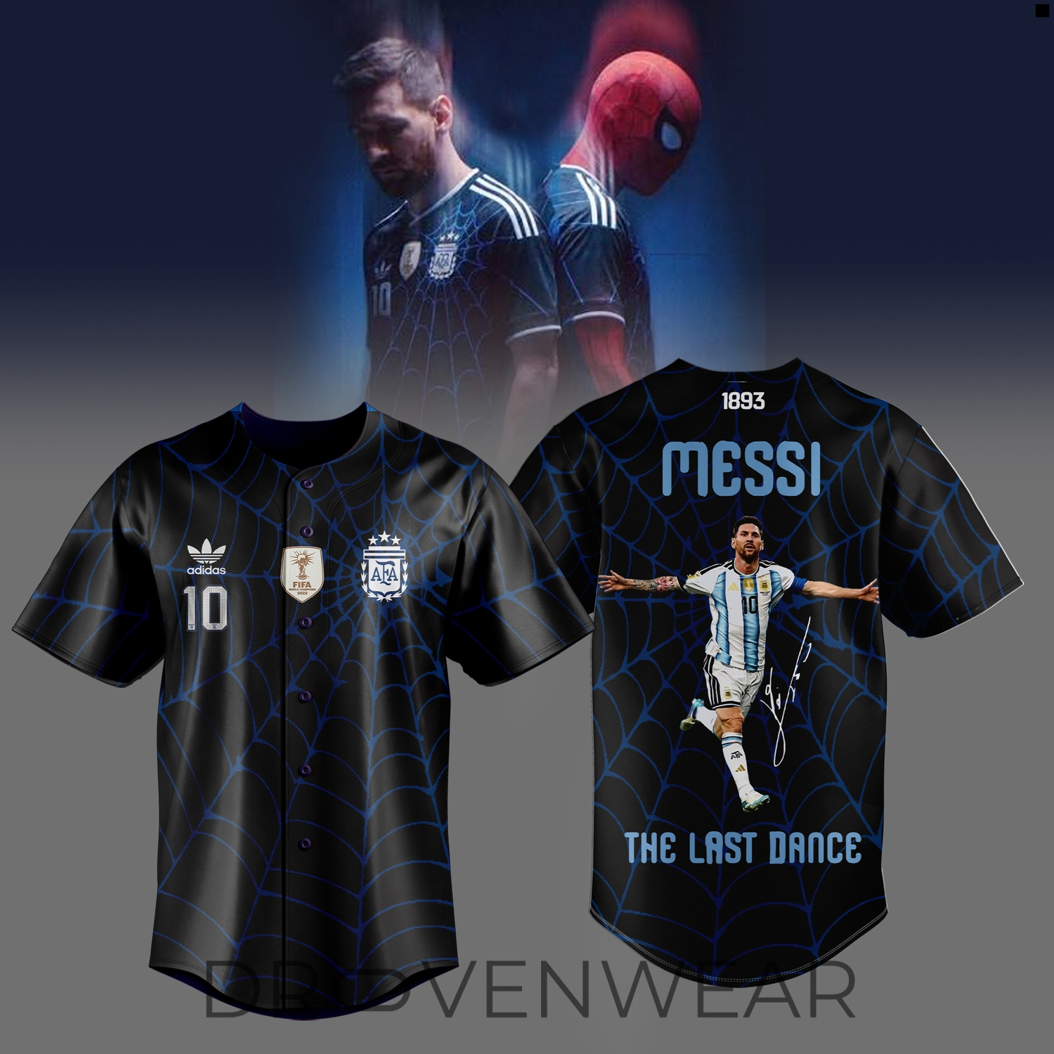 Lionel Messi x Spider-Man Soccer Legend Limited Baseball Jersey Lionel Messi x Spider-Man Soccer Legend Limited Baseball Jersey