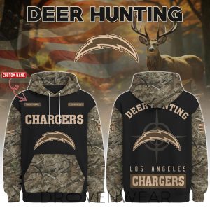 Los Angeles Chargers Deer Hunting Limited Edition Hoodie by Drovenwear.com