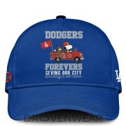 Los Angeles Dodgers Snoopy Firefighter Personalized Blue Shirt 2026 - Image 2