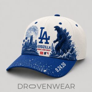 Los Angeles Dodgers X Godzilla Minus Zero Night 2026 Cap by Drovenwear.com