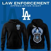 Los Angeles Dodgers X Law Enforcement Night 2026 Special Hoodie - Image 3