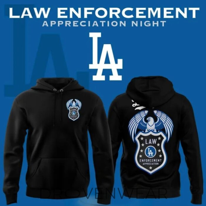 Los Angeles Dodgers X Law Enforcement Night 2026 Special Hoodie - Image 3