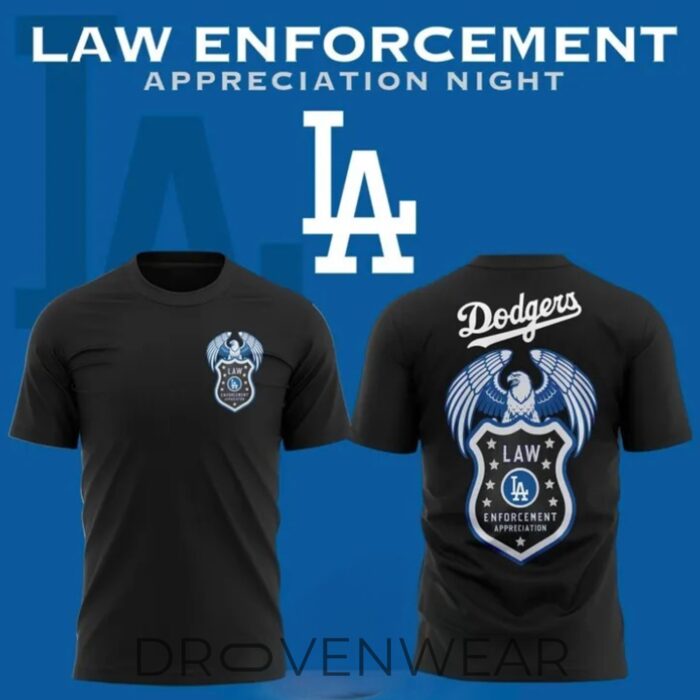 Los Angeles Dodgers X Law Enforcement Night 2026 Special Shirt - Image 3