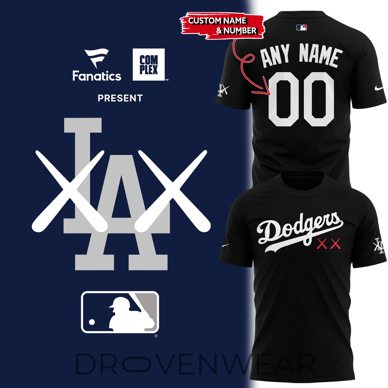 Los Angeles Dodgers x KAWS 2026 Special Black Shirt Los Angeles Dodgers x KAWS 2026 Special Black Shirt