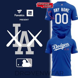 Los Angeles Dodgers x KAWS 2026 Special Blue Shirt by Drovenwear.com