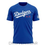 Los Angeles Dodgers x KAWS 2026 Special Blue Shirt - Image 2