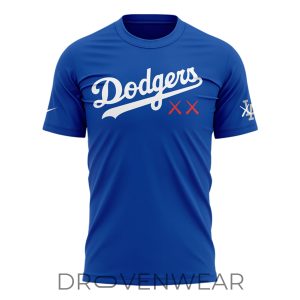 Los Angeles Dodgers x KAWS 2026 Special Blue Shirt by Drovenwear.com
