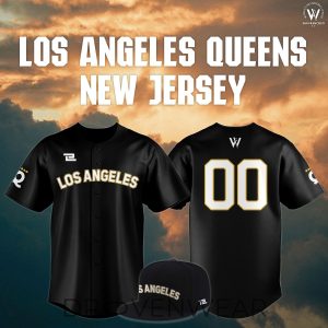 Los Angeles Queens WPBL New 2026 Season Away Baseball Jersey by Drovenwear.com