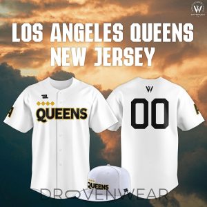 Los Angeles Queens WPBL New 2026 Season Home Baseball Jersey by Drovenwear.com
