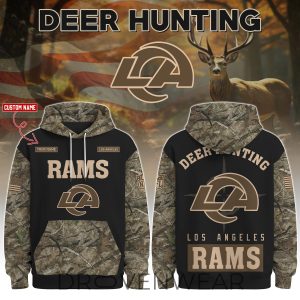 Los Angeles Rams Deer Hunting Limited Edition Hoodie by Drovenwear.com
