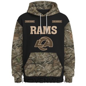 Los Angeles Rams Deer Hunting Limited Edition Hoodie by Drovenwear.com