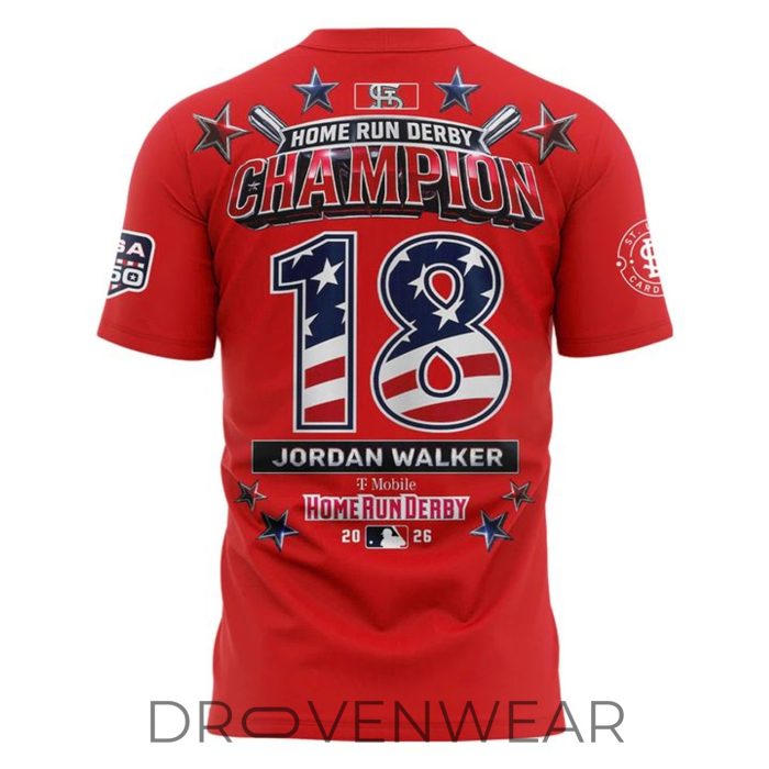 MLB 2026 All-Star Game Jordan Walker Home Run Derby Champion Ring The Bell Shirt - Image 3