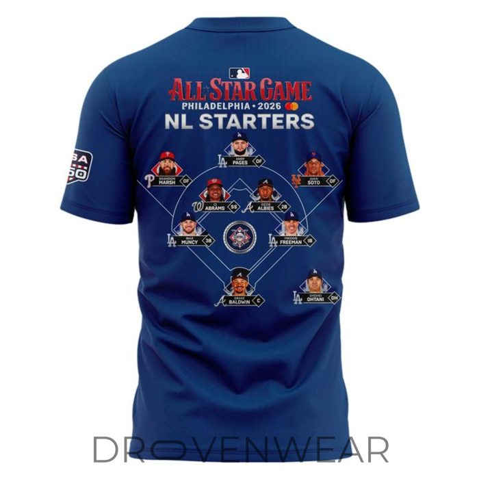 MLB All-Star Game Ring The Bell Tri-Blend Dri-FIT Navy Shirt - Image 3
