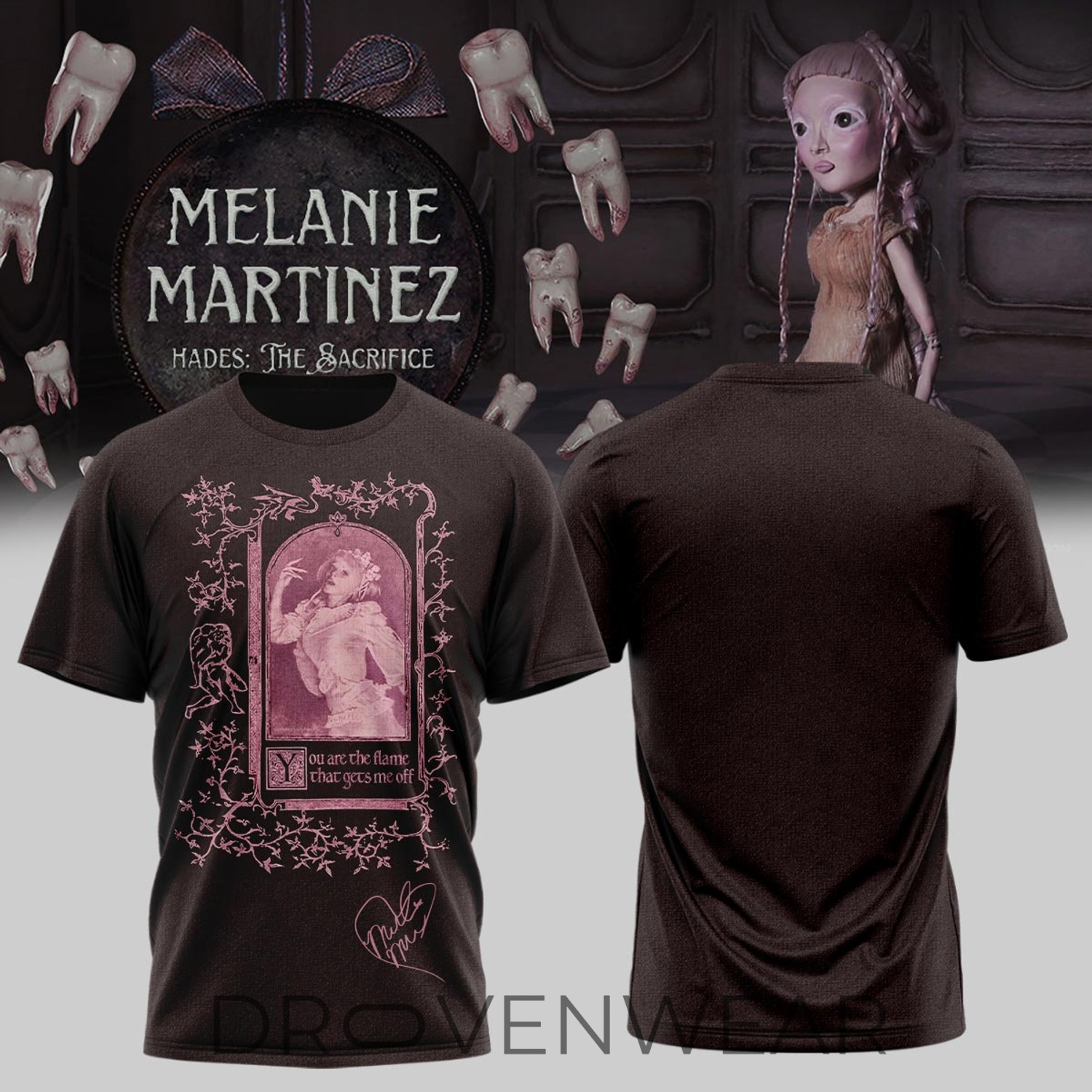 Melanie Martinez Hades The Sacrifice Tour 2026 Signature Graphic T-Shirt Version 3 Melanie Martinez Hades The Sacrifice Tour 2026 Signature Graphic T-Shirt Version 3