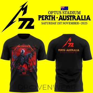 Metallica M72 Perth Tee 2026 by Drovenwear.com
