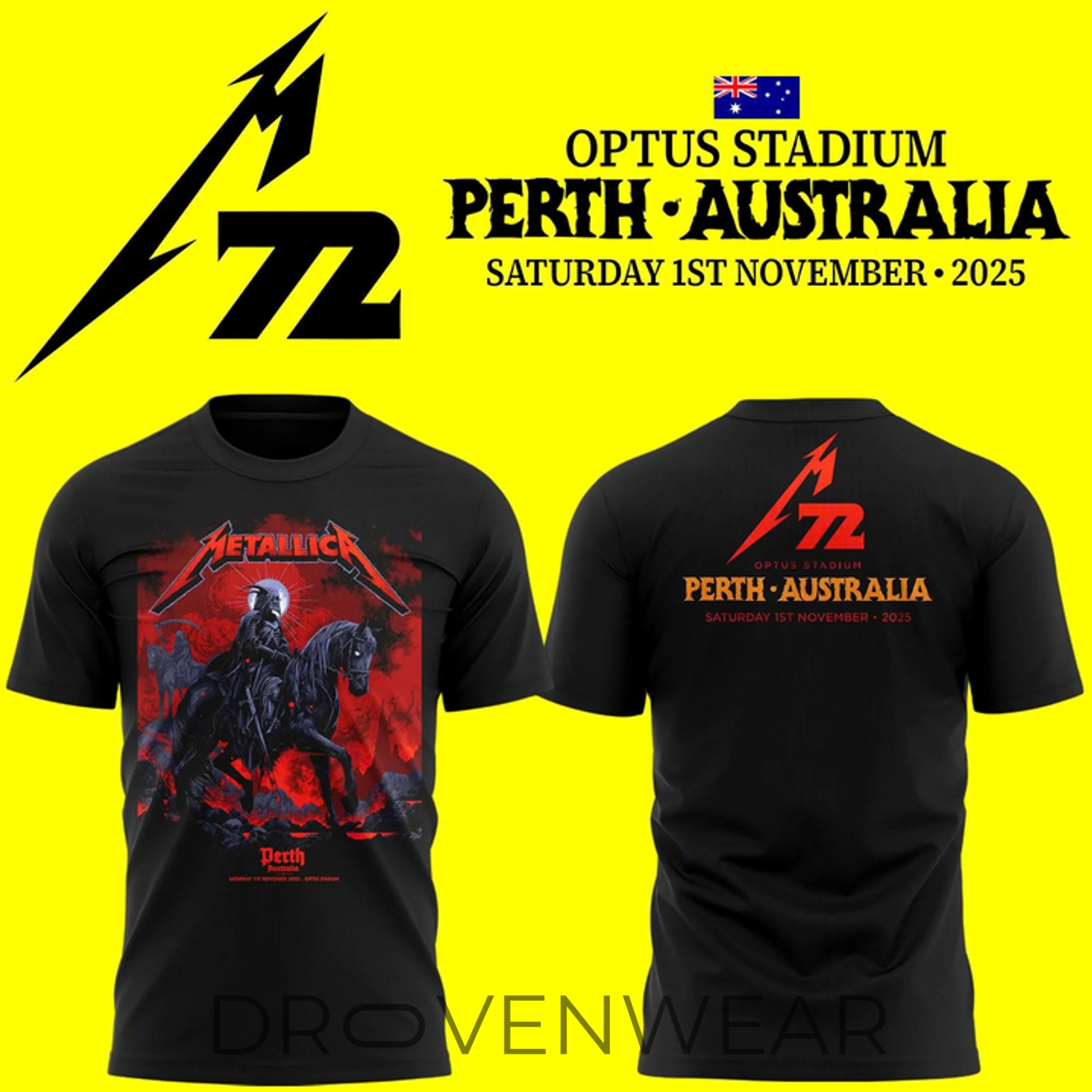 Metallica M72 Perth Tee 2026 Metallica M72 Perth Tee 2026