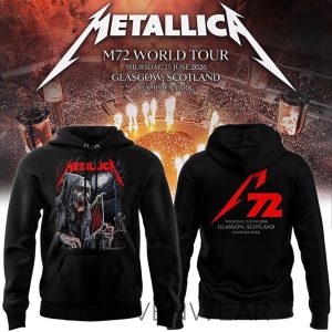 Metallica M72 World Tour Glasgow Hoodie by Drovenwear.com