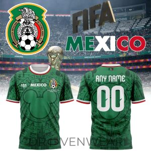 Mexico x Disney Mickey World Cup 2026 Limited Edition Shirt by Drovenwear.com