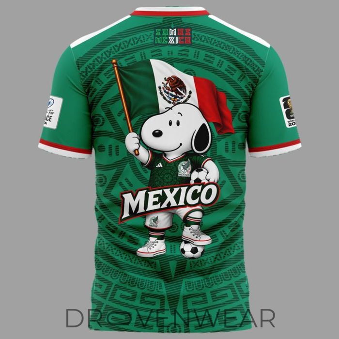 Mexico x Snoopy FIFA World Cup 2026 Limited Edition Graphic Shirt - Image 3