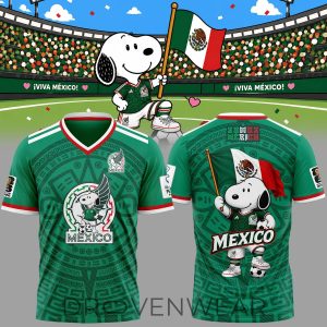 Mexico x Snoopy World Cup 2026 Limited Baseball Jersey by Drovenwear.com